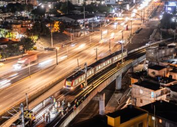 OPRET inicia pruebas dinámicas de trenes en el Metro de Los Alcarrizos (Línea 2C)
