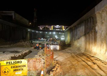 Avanza de forma sostenida construcción del paso a desnivel en la Plaza de la Bandera