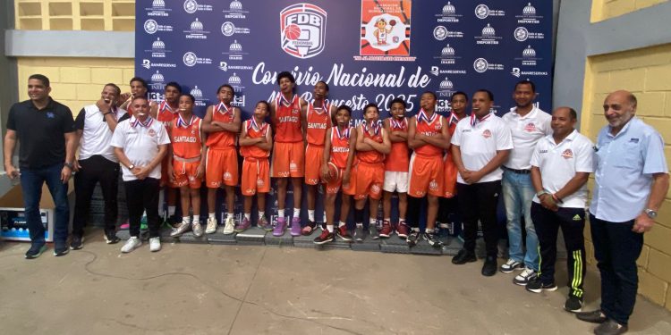Santiago reafirma liderazgo nacional en el Convivio de Minibaloncesto 2025