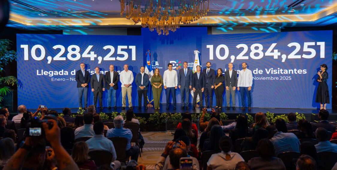 República Dominicana alcanza 10.2 millones de visitantes en 11 meses y consolida un año histórico para el turismo