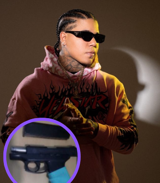 Policía Nacional retiene arma de fuego al artista urbano Donaty durante actividad navideña en Santo Domingo Norte