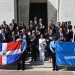 Banreservas deposita ofrenda floral en el Altar de la Patria por el 182 aniversario de la Independencia Nacional