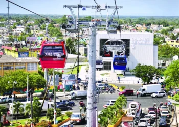 Línea 1 del teleférico de Santo Domingo y Santiago fuera de servicio por mantenimiento