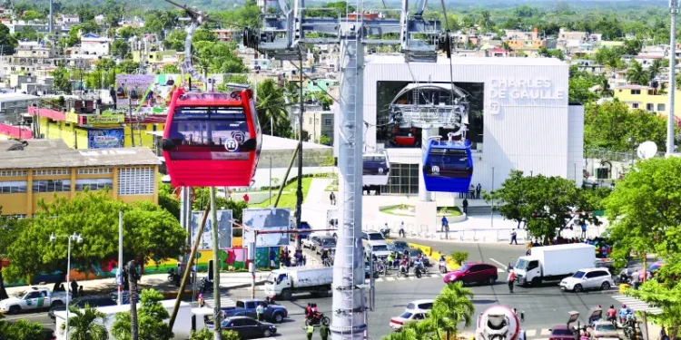 Línea 1 del teleférico de Santo Domingo y Santiago fuera de servicio por mantenimiento