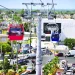 Línea 1 del teleférico de Santo Domingo y Santiago fuera de servicio por mantenimiento