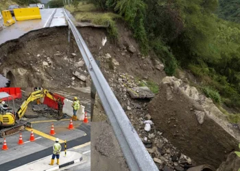 ALERTA EN CARRETERA OCOA OBRAS PÚBLICAS INTERVIENE TRAMO POR DAÑOS ESTRUCTURALES