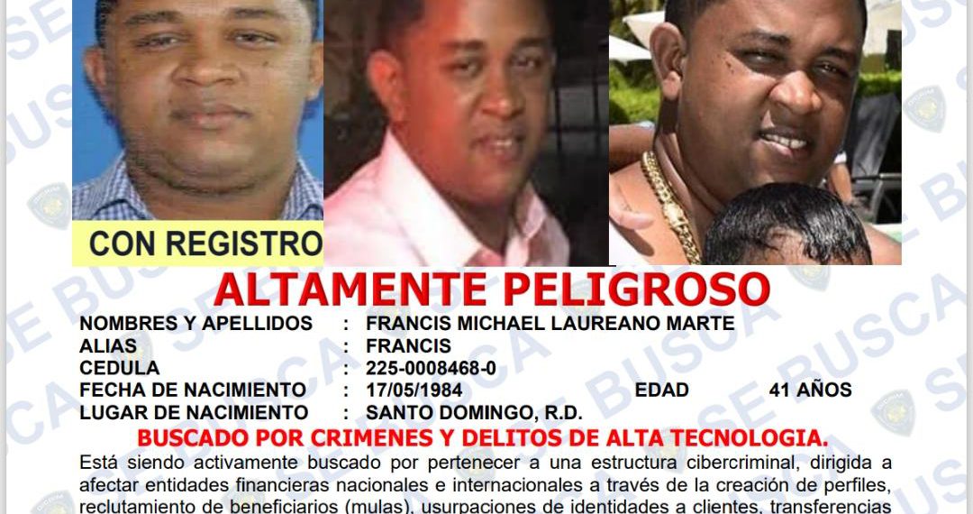Policía Cibernética activa búsqueda de cinco personas vinculadas a estructura dedicada a delitos tecnológicos.