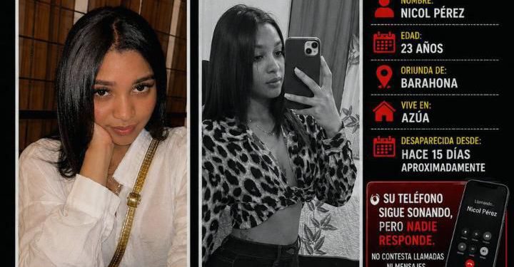 Familiares buscan a joven desaparecida hace 15 días entre Azua y Barahona