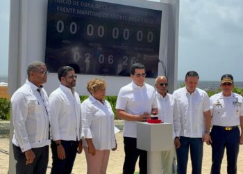 David Collado deja iniciados trabajos del Malecón de Andrés y Parque de Boca Chica