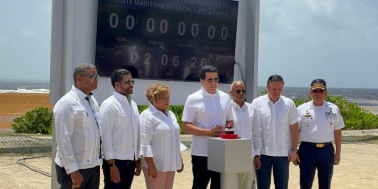 David Collado deja iniciados trabajos del Malecón de Andrés y Parque de Boca Chica