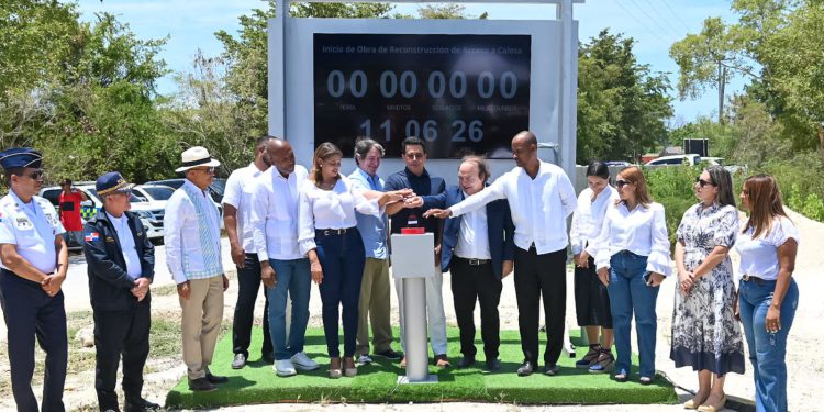 David Collado deja iniciada obra en la Romana para impulsar el turismo en Caleta.