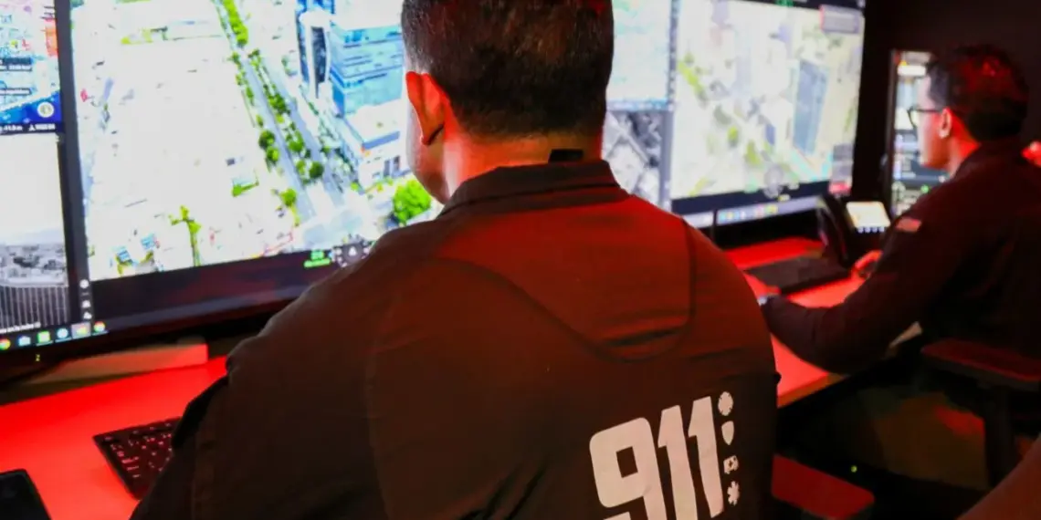 Sistema 9-1-1 prueba drones y nuevas alertas durante simulacro de terremoto