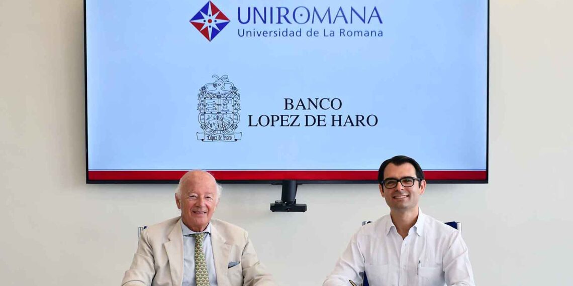 UNIROMANA y Banco López de Haro fortalecen su alianza en favor de la educación superior en la Región Este.