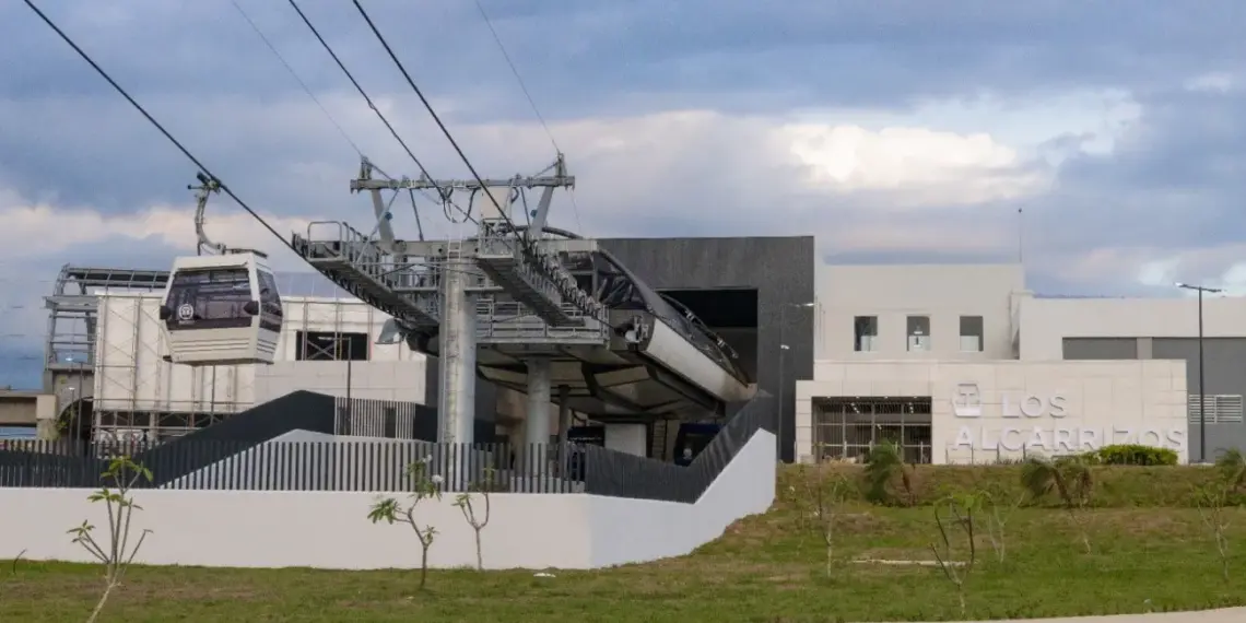 Informan que «estará fuera de servicio» la línea 2 del Teleférico de SD en Los Alcarrizos