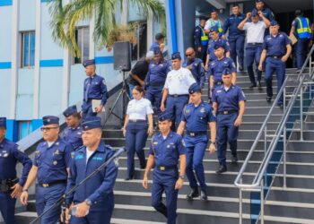 Policía Nacional evacúa en tres minutos a 1,464 agentes durante simulacro de terremoto